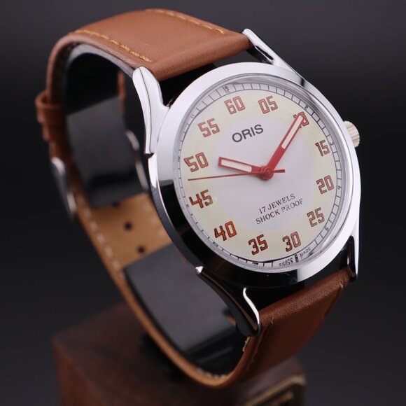 Oris Vintage Swiss 17 Jewels Hand-Wound Mechanical Men's Watch - FREE SHIPPING - Picture 1 of 12